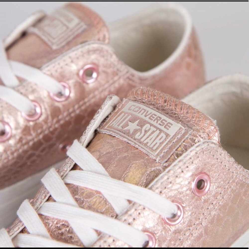 Metallic Rose Gold Chuck Taylors